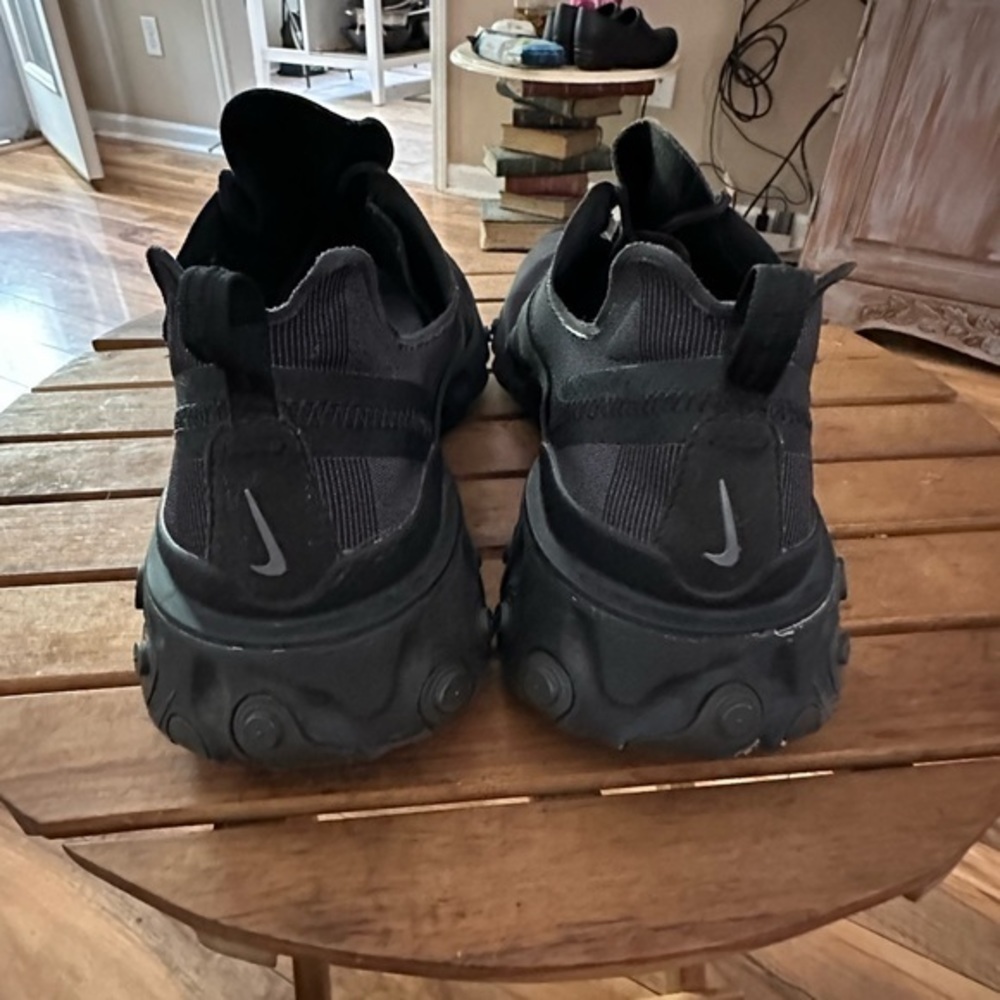 Nike React Element 55 Black Monochrome Size 12.5.… - image 4
